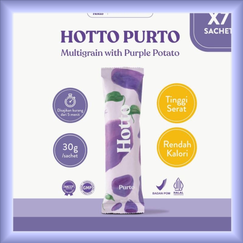

Hotto Purto Oat 7 Sachet multigrain hotto ecer per sachet