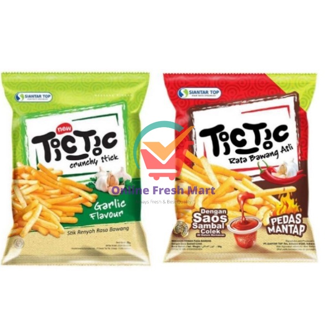 

Tic Tic Crunchy Stick Garlic Bawang Saos Sambal - Online Fresh Mart Denpasar