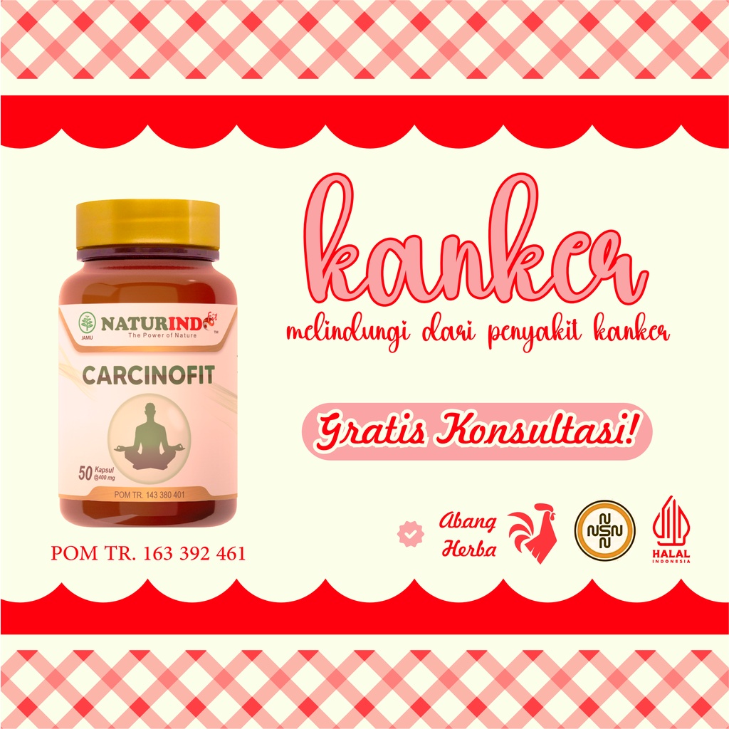 

Carcinofit (Herbal solusi untuk membantu proses penyembuhan Cancer)