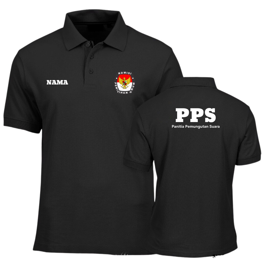 Kaos Kerah Polo Tshirt Pria Wanita Custome Sablon Baju Seragam Partai Panitia Lengan Pendek Bigsize 