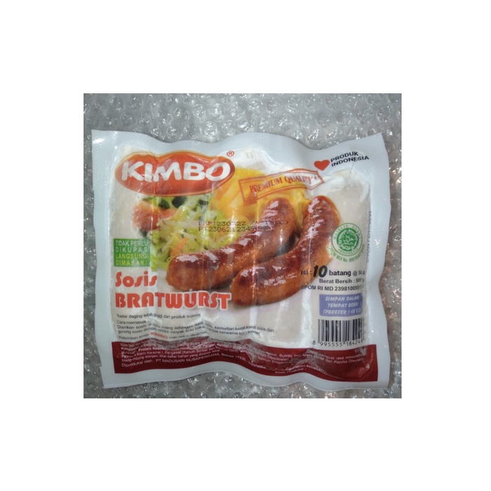 

SOSIS KIMBO BRATWURST ORIGINAL ISI 10 PCS
