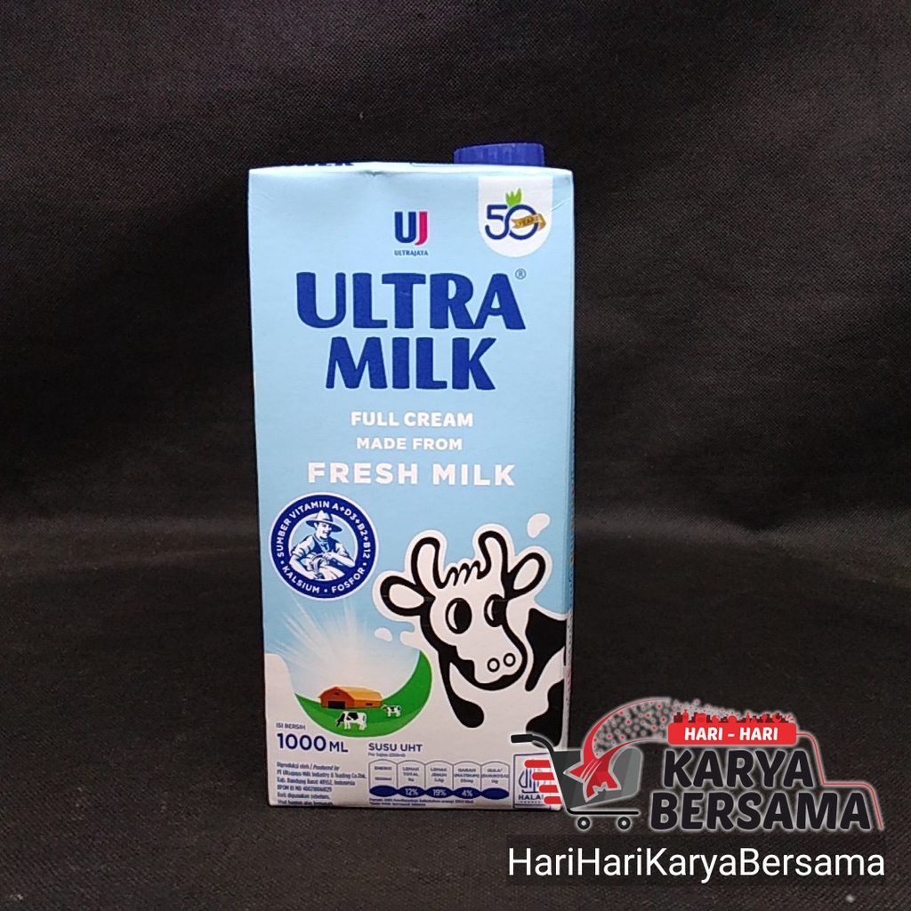 

SUSU CAIR ULTRA MILK FULL CREAM UHT 1000ML