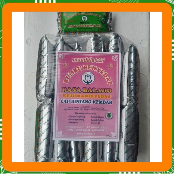 

MDL 525 SATU BALL BUMBU TABUR RASA BALADO PEDAS MANIS 250 GR BINTANG KEMBAR Best Seller