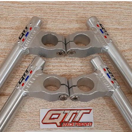 SETANG STANG STIR DRAG QTT RACING AS 26 25 DERAJAT SONIK FU WARNA SILVER