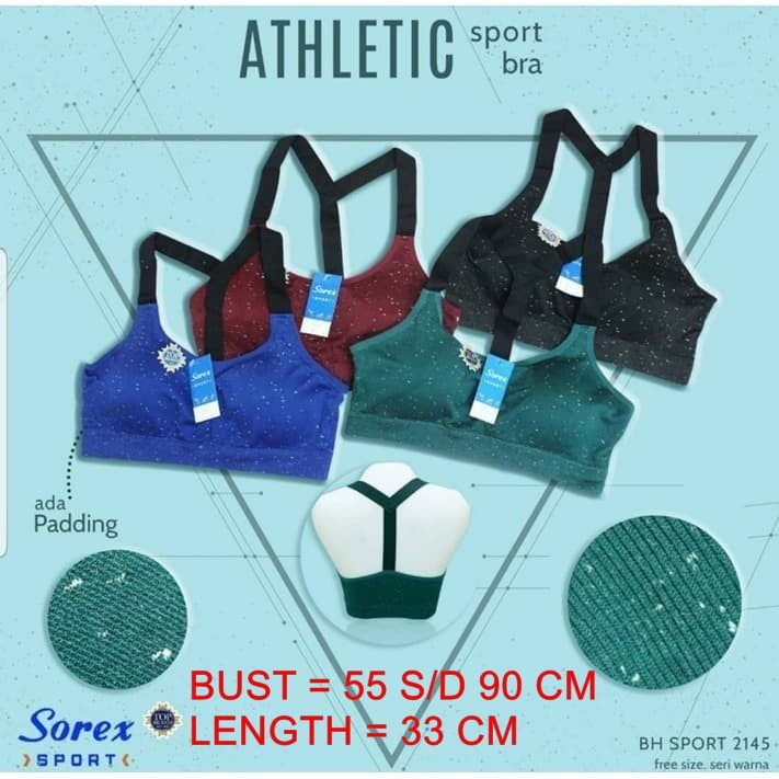 [LADIES UNDERWEAR] Sport Bra Sorex 2145 Bra Sport Sorex Tali Kecil Fashion Sport Bra