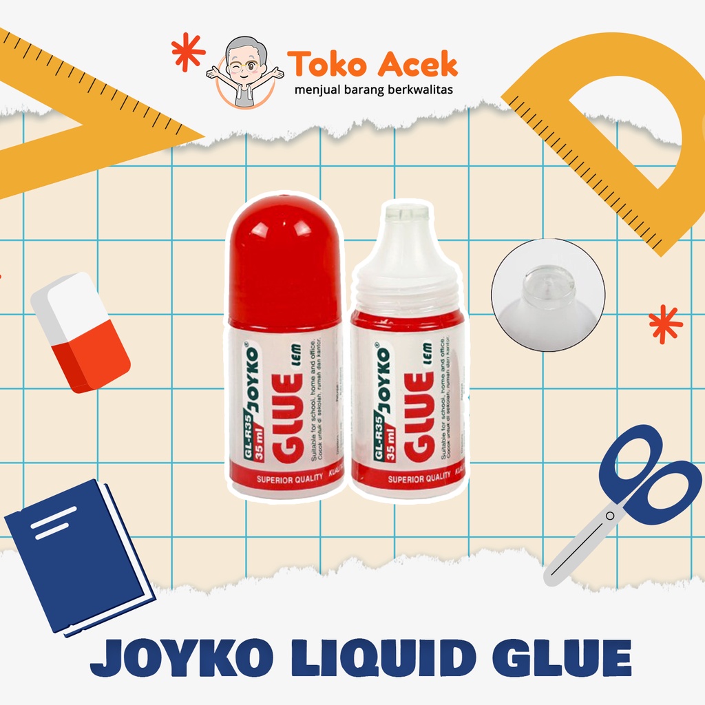 

Liquid Glue Lem Kertas Cair Joyko GL-R35 35 ML