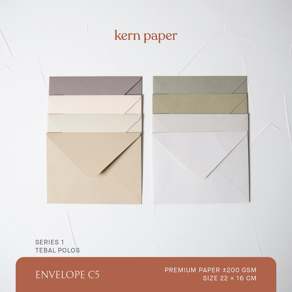 

Kern Paper Amplop C5 A5 - Series 1 | Amplop Undangan Kartu Ucapan Premium Paper