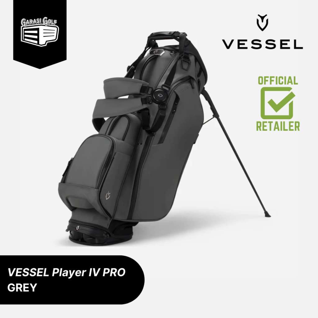 VESSEL Player IV PRO Stand Bag Golf Grey - Tas Stick Original