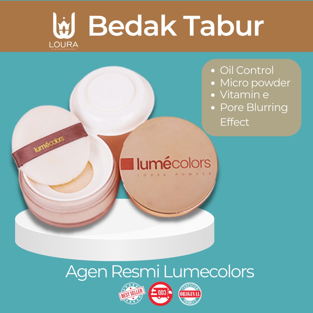 Lumecolors Loose Powder - Lumecolors Bedak Tabur - Lumecolors Bedak - Bedak Tabur - Compact Powder