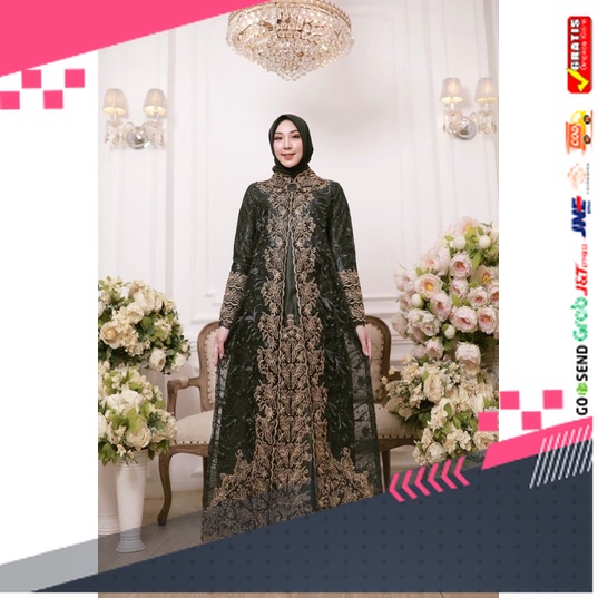 BAJU GAMIS MODEL BARU TERMURAH STYLE TRENDY /Gamis Tile Pesta |Gamis Bordir Mewah|Gamis Jumbo Ld120|
