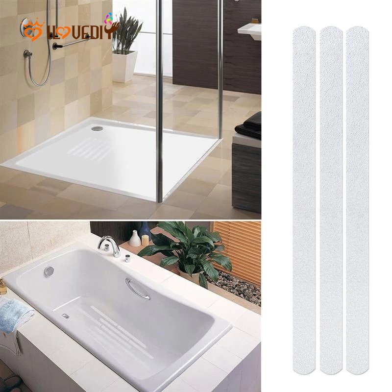 Hot SALE/[HOT SALE] 12PCS Bathtub Transparan Non slip Stiker/Safety Shower Strip Perekat Non slip/Tangga Steps Tape Anti slip