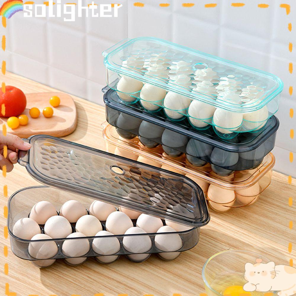 Solighter Egg Box Simplicity Dengan Tutup 16grid Container