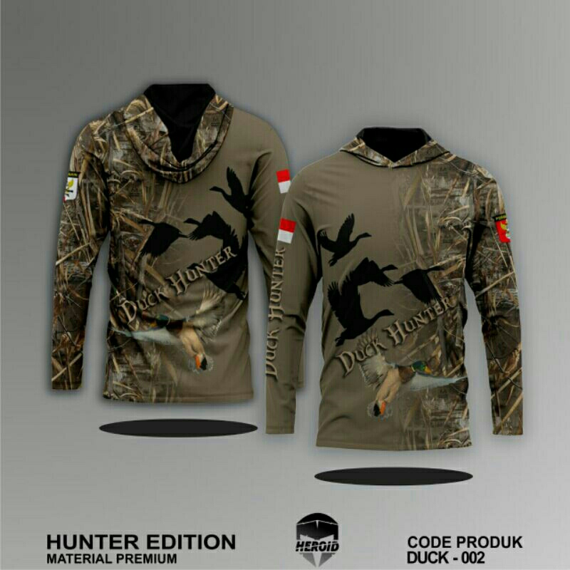 Baju Kamuflase Hunting Camo dan Kaos Berburu Lengan Panjang Camo untuk Pria - Duckhunter Hunting Kam