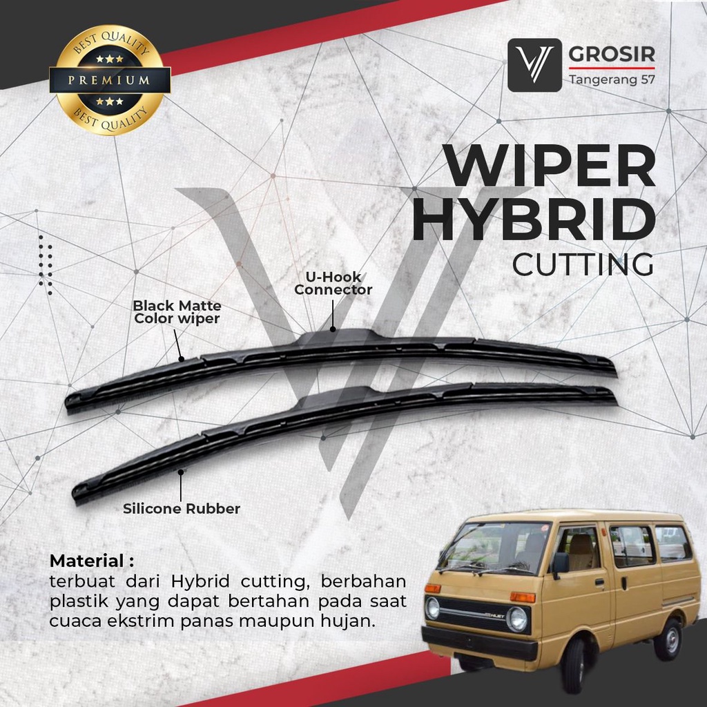 WIPER HIJET S70 1982-1992 HYBRID 2 PCS
