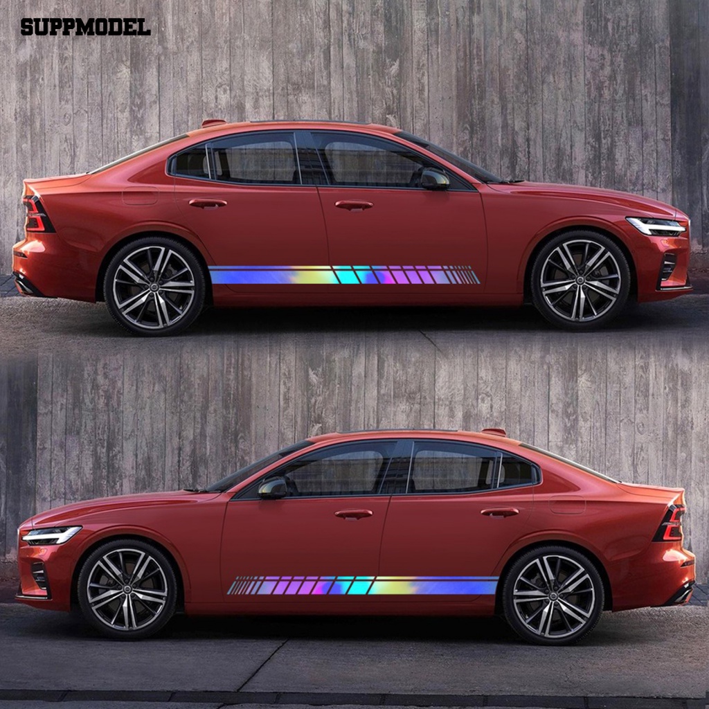 Suppmodel 2Pcs Stiker Vinyl Tahan Air Untuk Van Body Mobil Kedua Sisi Grafis Decal Eye-catching