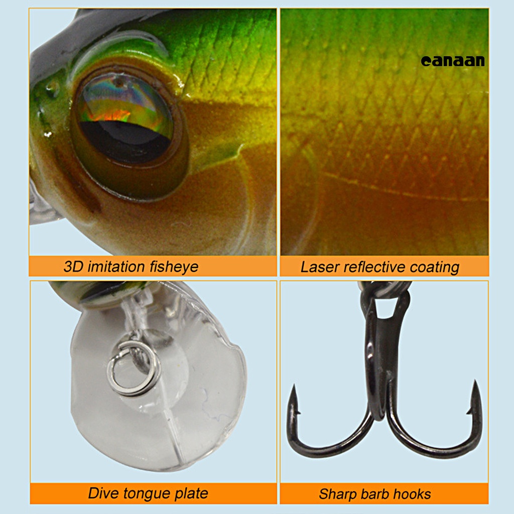 Cnn-57mm/8g Umpan Chubby Penampilan Realistis Mata 3D Kait Tajam Umur Panjang Fleksibilitas Tinggi Kemampuan Menangkap Kuat Portabel Wobbler Memancing Memikat Peralatan Memancing