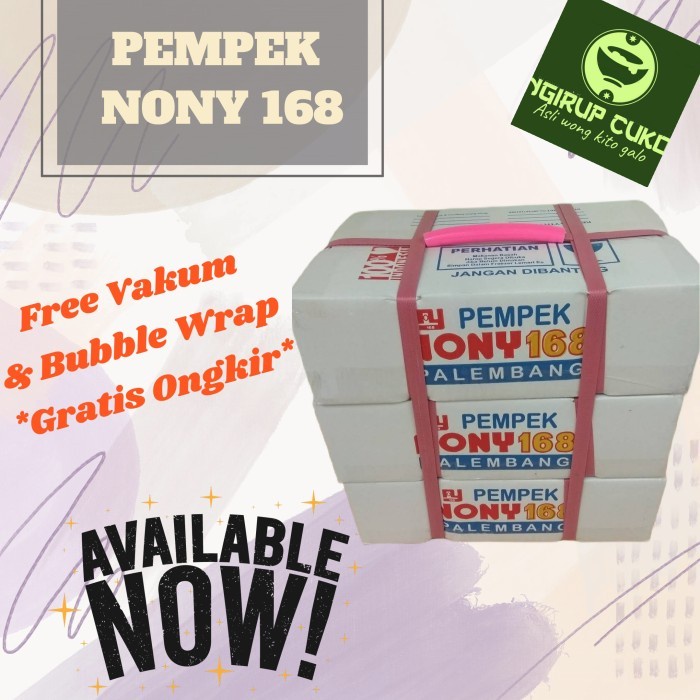 

Pempek Palembang Nony 168-paket isi 30 pempek kecil