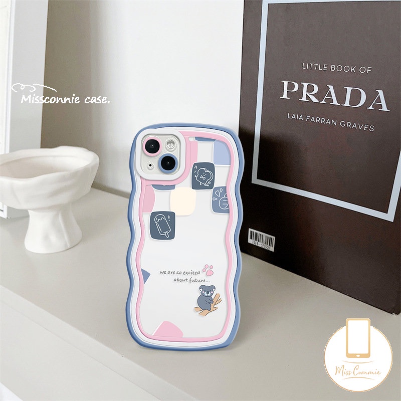 Casing Redmi 10A 10C 12C A1+9T 10a1 9 9A 9C NFC Redmi Note11 8 9s 11s 10s 9 10 11Pro 10Pro Max POCO M3 X3 NFC Pro Mi 11T Pro Soft Wavy Edge Kartun Beruang Lucu Kotak-Kotak Couple Case/Sarung Couple/Sarung Couple/Sarung Couple/Sarung Couple