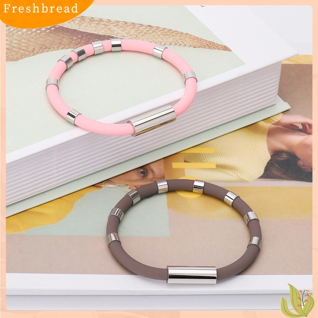 &lt; Freshbread &gt; Anions Gelang Minimalis 8-tabung Keseimbangan Ion Negatif Energi Tahan Aus Hias Unisex Tubuh Manusia Gelang Pelepas Elektrostatik Aksesori Kehidupan Sehari-Hari