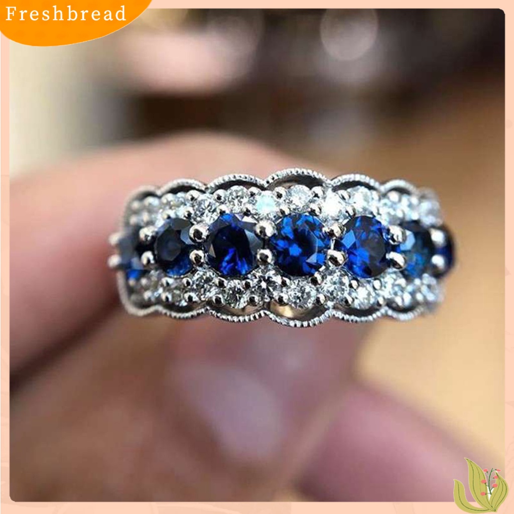 &lt; Freshbread &gt; Cincin Tunangan Kekerasan Tinggi Tahan Korosi Paduan Modis Wanita Cincin Perhiasan Hadiah Untuk Perempuan