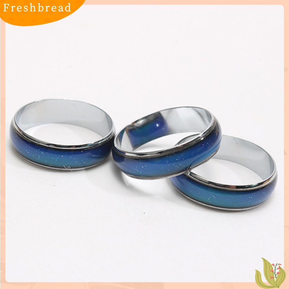 &lt; Freshbread &gt; Unisex Berubah Warna Band Emosi Perasaan Suasana Hati Suhu Cincin Perhiasan Hadiah