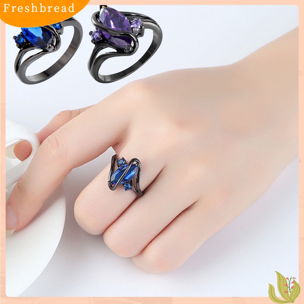 &lt; Freshbread &gt; Finger Band Retro Electroplating Kristal Imitasi Hypoallergenic Geometris Berdandan Sentuhan Kulit Berbentuk S Cincin Buku Jari Wanita Untuk Pakaian Sehari-Hari