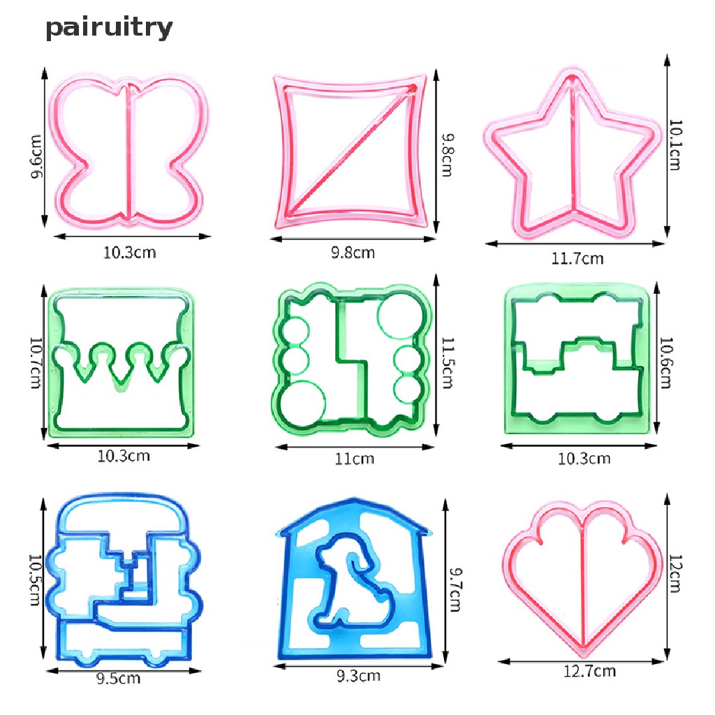 Prt Sandwich Cutters Mould Cetakan Roti Bakar Makanan Cetakan Roti Kue Lucu Anak Lunch Cutter PRT