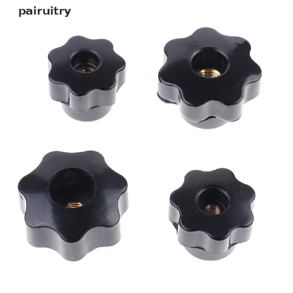 Prt Plastik M4/M5/M6/M8 female thread seven star shaped head Mur Jepit knob PRT