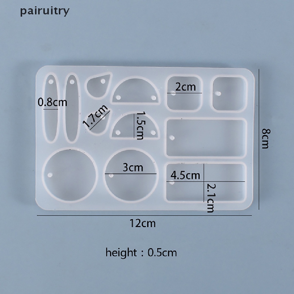 Prt Silikon Anting Liontin Resin Cetakan Casg Alat Cetakan DIY Epoxy Membuat PRT
