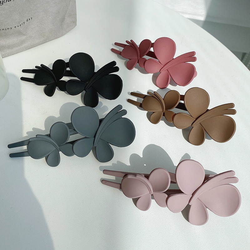 Ins Populer Butterfly Flower Hair Clip Korea Hiasan Kepala Klip Busur Untuk Wanita Perempuan