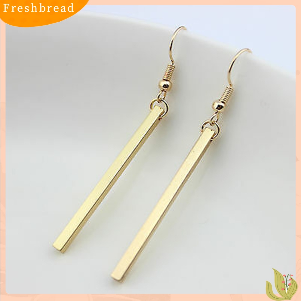 &lt; Freshbread &gt; Pesta Malam Wanita Fashion Bar Panjang Drop Menjuntai Kait Anting Perhiasan Hadiah