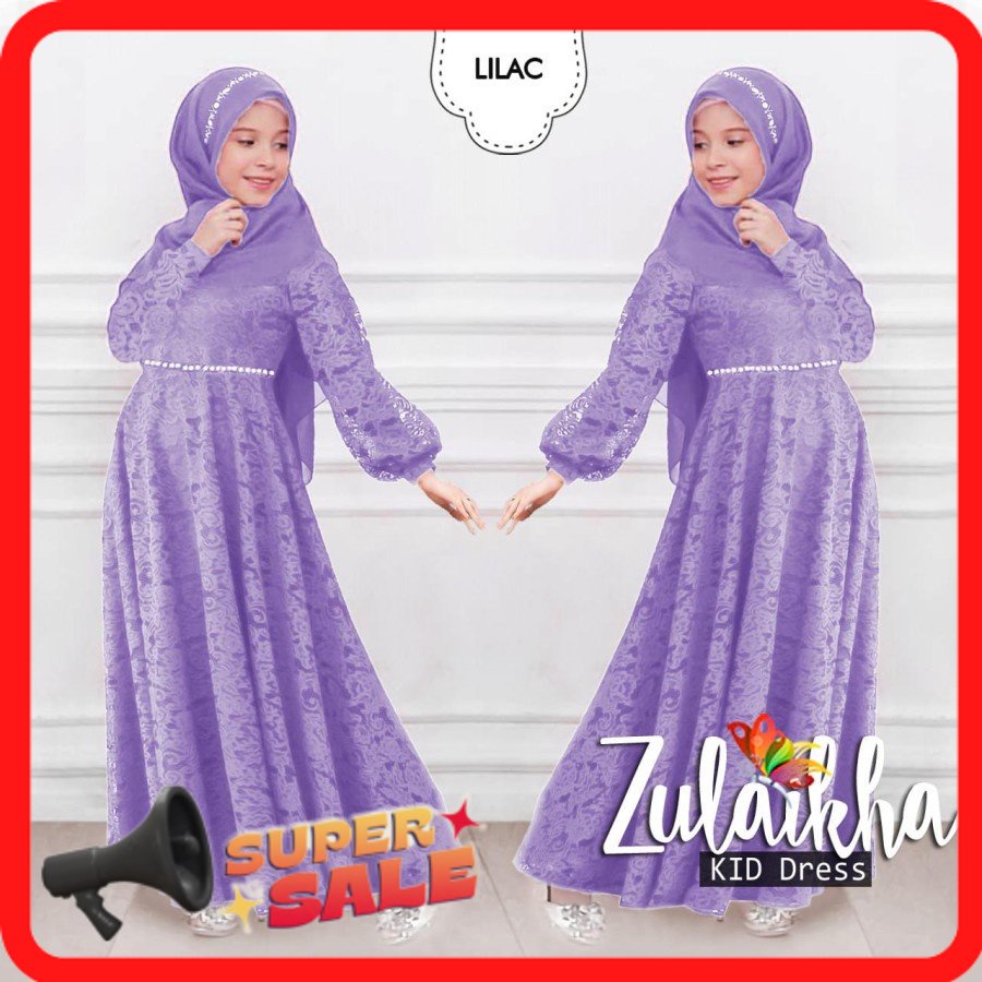 Gamis Anak Usia 3-11 Tahun Model Gamis Anak Muslimah Perempuan Trend Terbaru Lebaran 2023 Termurah G