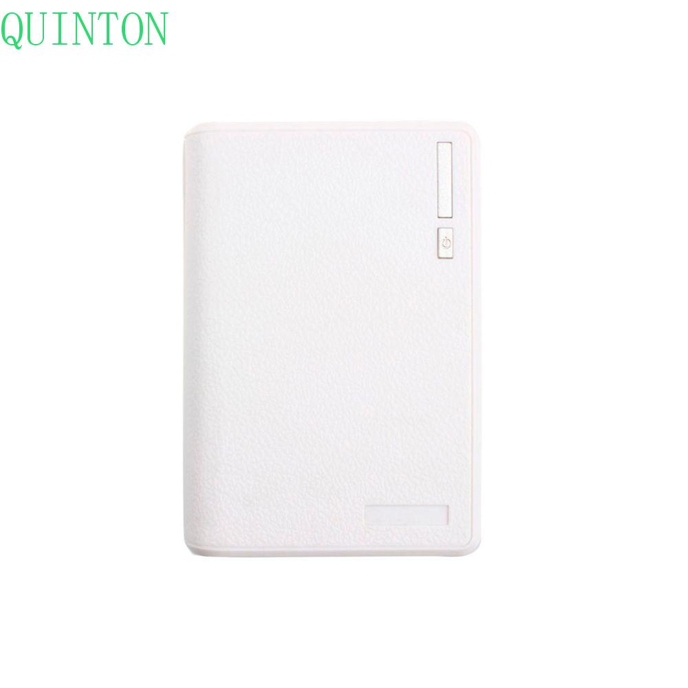 QUINTON External Battery Charger DIY Box White Power  Bank For Phone Holder Port Kit Best 5V 2A Smartphone USB/Multicolor