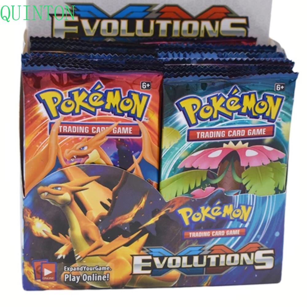 Kartu Pokemon QUINTON Board Game Hadiah Anak Shining GX Tag Unbroken Evolutions Collection Cards