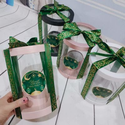 

Giftbox Mini Round Box Ramadhan - Kotak Kado Hampers Ramadhan GB003