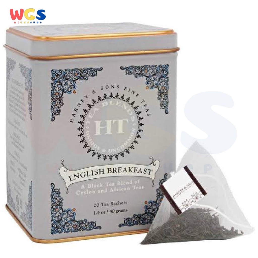 Harney &amp; Sons Teas English Breakfast HT Tin Classic 20 Sachets 40g