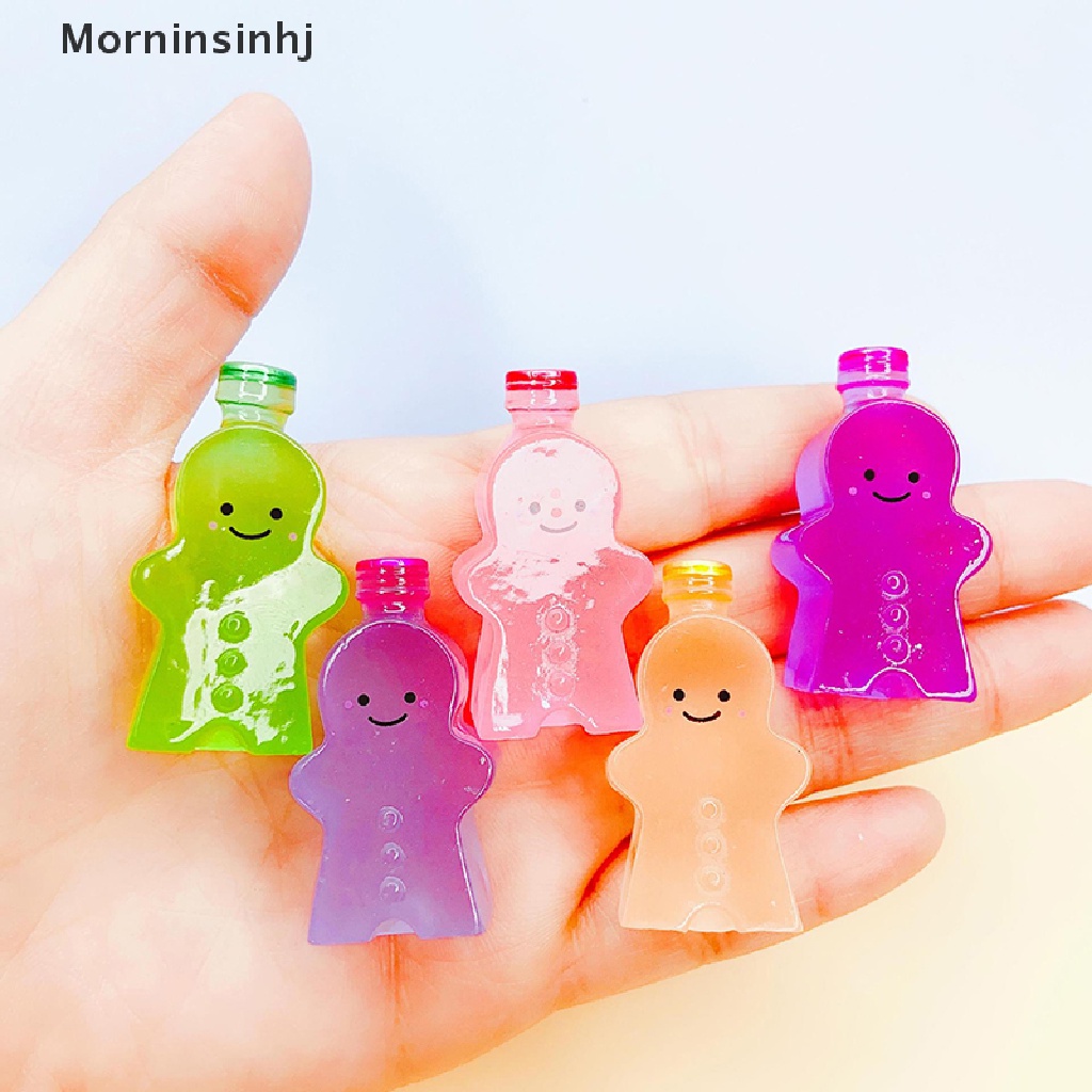 Mornin 2pcs Luminous Miniatur Gingerbread Man Angka Ornamen Lanskap Mikro Kartun Bercahaya Dalam Gelap Mainan Boneka id