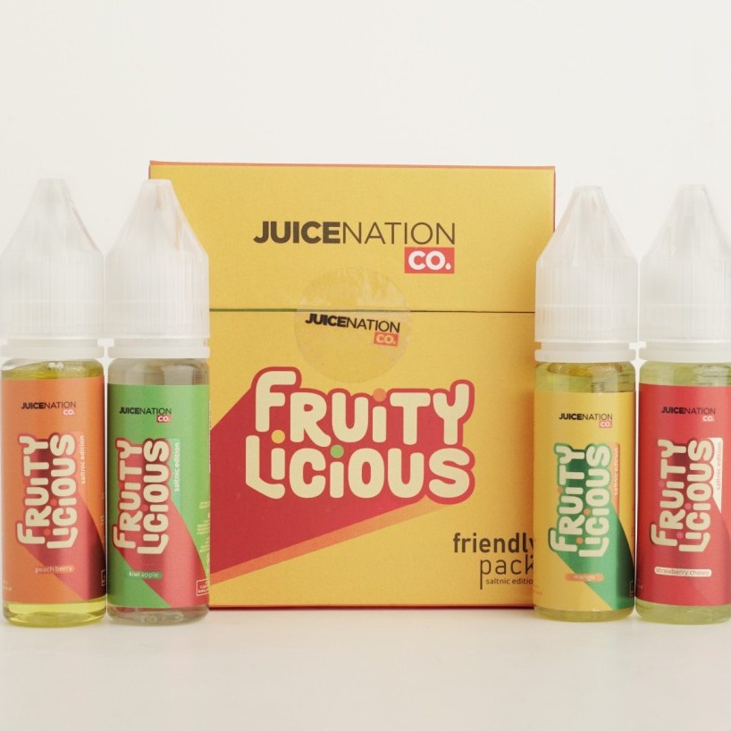 FRUITYLICIOUS FRIENDLY PACK BY JUICENATION SALTNIC EDITION