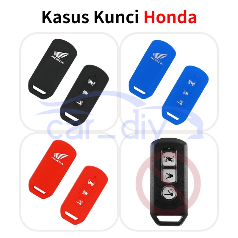 Kasus Kunci Silikon Penutup Jarak Jauh Gantungan Untuk Honda PCX PCX125 PCX150 Hybrid NS110R   FORZA300 C125 Sepeda Motor Cangkang Pelindung Remote Key Case