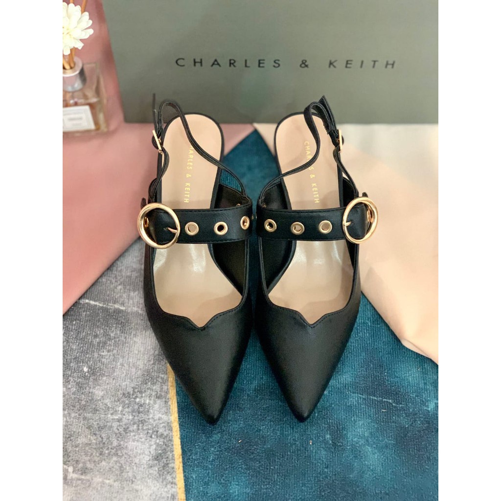 SEPATU WANITA CKS450 EMBELLISHED MULES HEELS PREMIUM IMPORT