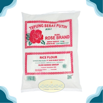 

ROSE BRAND TEPUNG BERAS MURNI 500 G - ROSE BRAND RICE FLOUR HALAL MUI
