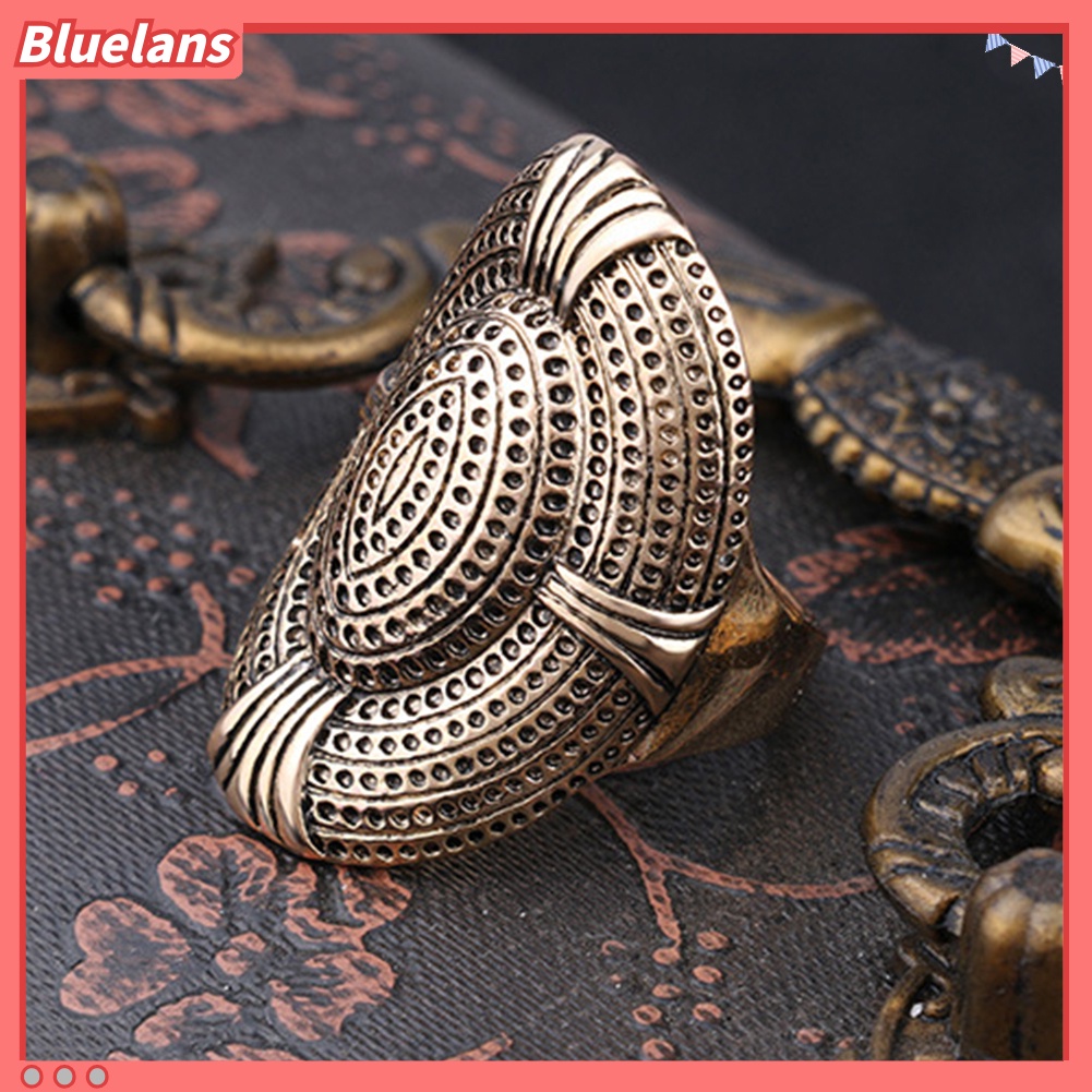 {In Stock} Kreatif Berlebihan Mesh Desain Lubang Paduan Jari Cincin Pria Wanita Perhiasan Hadiah