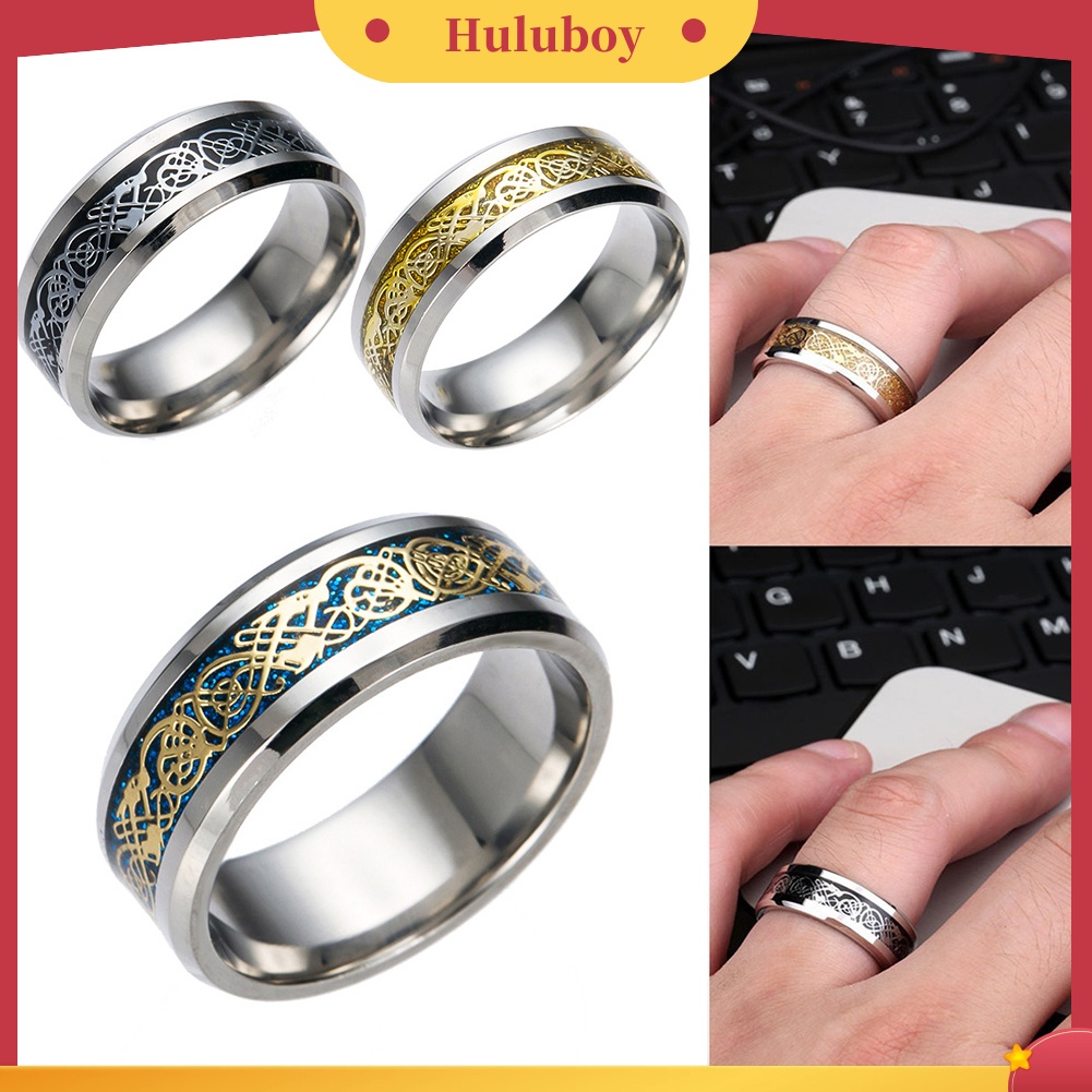 {Ready Stock} Bergaya Pria Baja Titanium Permukaan Halus Pernikahan Band Jari Cincin Perhiasan Hadiah