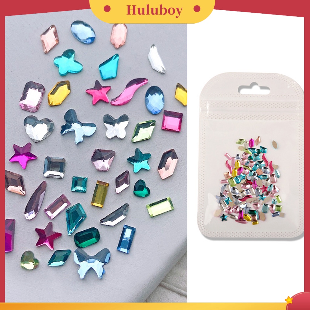 {In Stock} 100Pcs/Bag Kuku Berlian Imitasi Mengkilap Penampilan DIY Kristal Imitasi Halus Gadis Jari Manicure Ornamen Perlengkapan Kecantikan