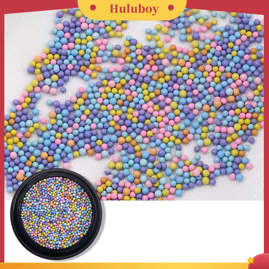 {In Stock} 1kotak Hiasan Kuku Bulat Warna Hidup Permukaan Halus Mudah Diterapkan Aplikasi Lebar Hias Alloy 3D Manik-Manik Longgar Pesona Kuku Desain Manicure Untuk Salon Kuku