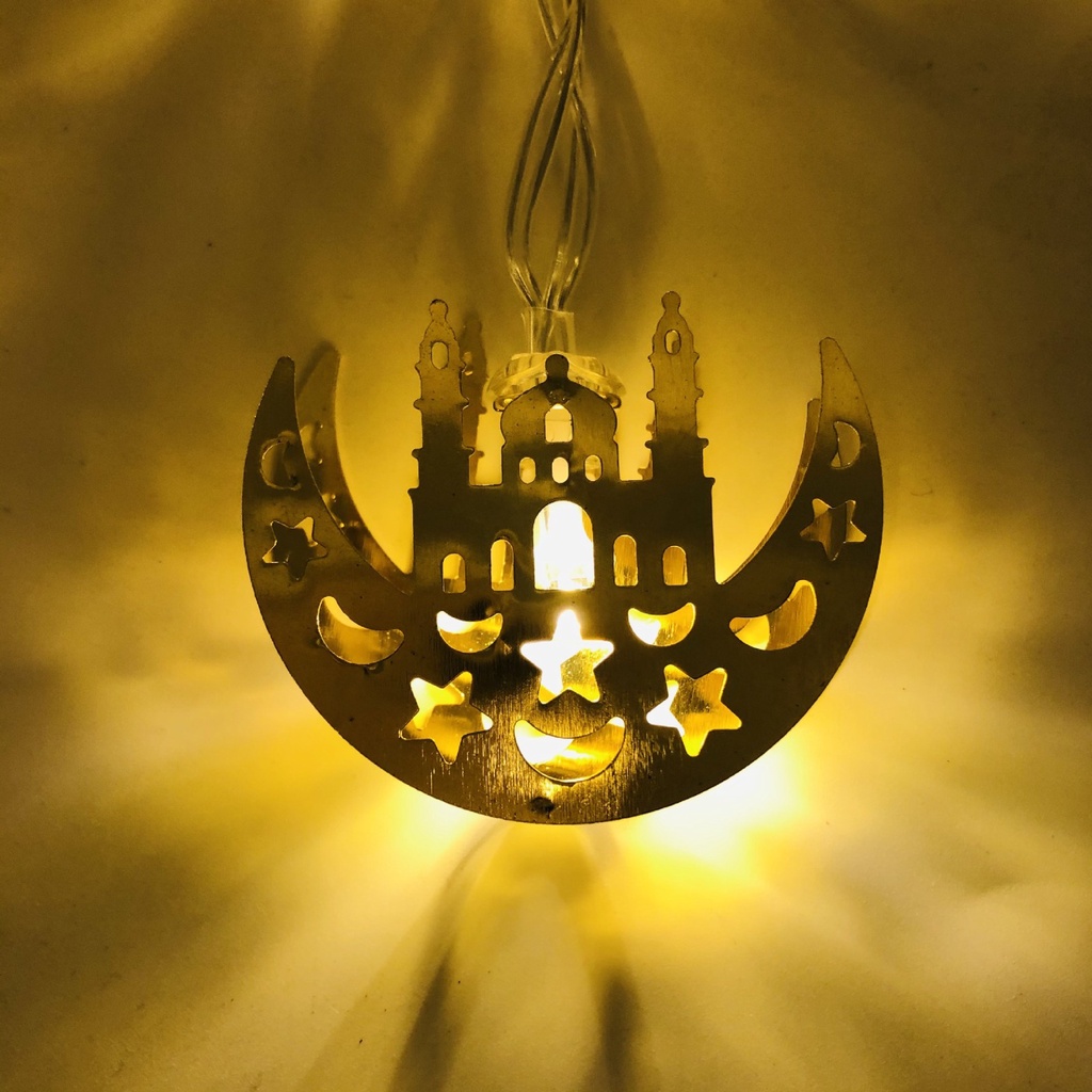 Lampu Ramadhan Led 3M EID Mubarak Idul Fitri Hiasan Rumah Dekorasi 20 Lampu