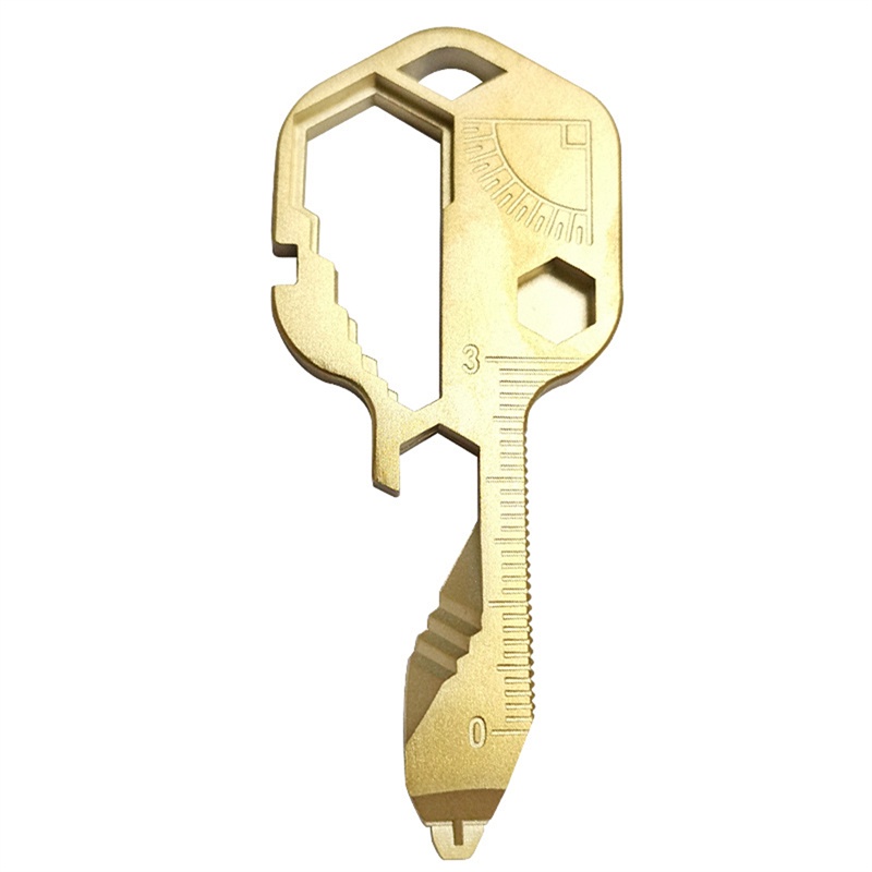 [AYBX] Gantungan Kunci Mini Multifungsi Stainless Steel Outdoor Portable Tools Kunci Pembuka Botol Untuk Hadiah