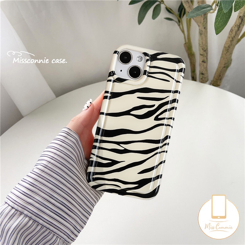 Casing Motif Zebra Fashion Redmi 9C 12C 10C 9a1 10 9T 9A 10A 9C NFC Redmi Note11 Note10 Note8 11 10 11s 9 10s POCO F4 Art Garis Tidak Teratur Lembut Tpu Airbag Shockproof Case