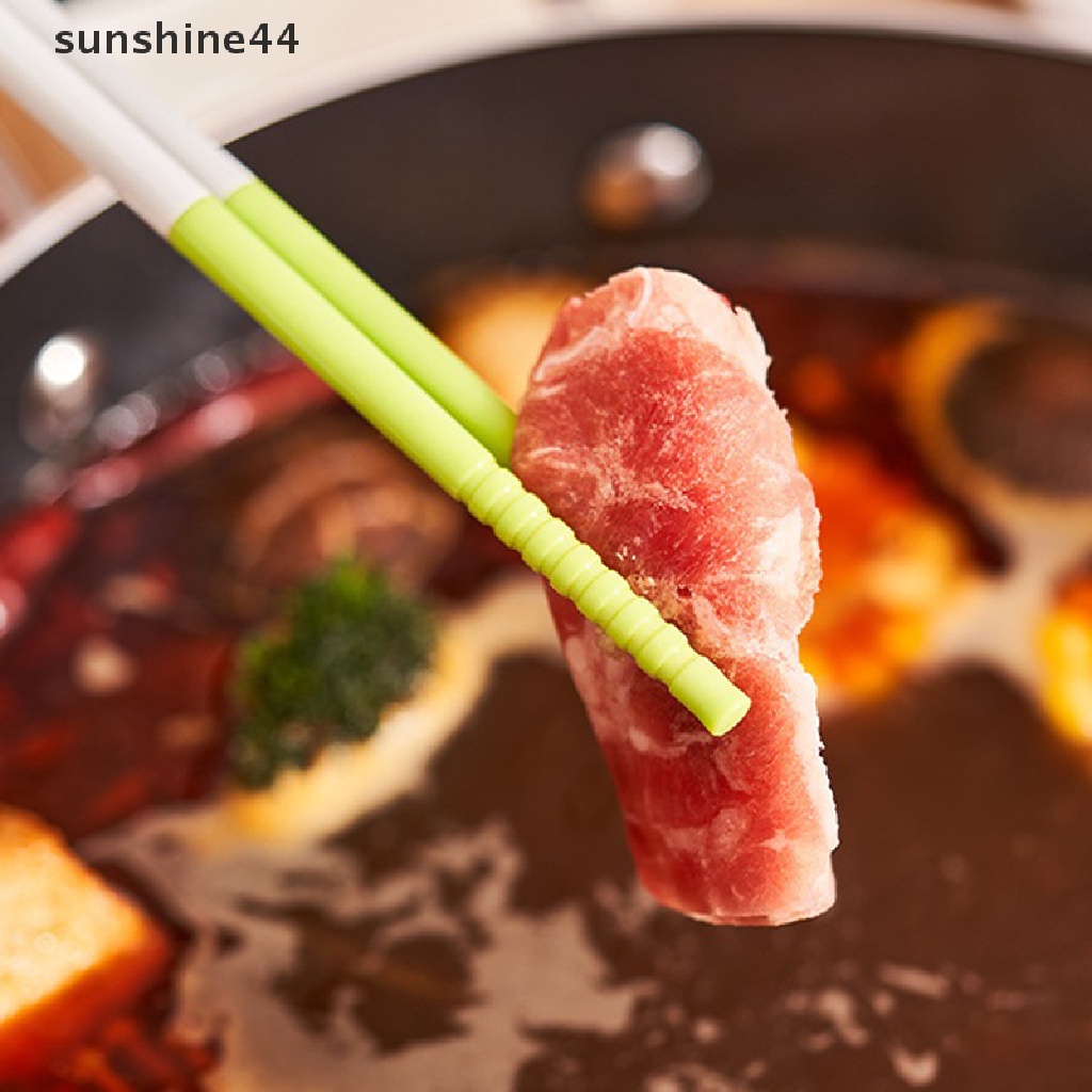 Sunshine 1pasang Sumpit Masak Kepala Ganda Sumpit Multi Fungsi Garpu Sendok ID