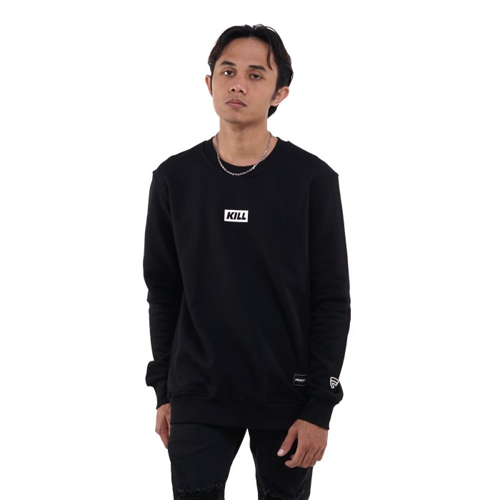 SWEATER FRIDAY KILLER | KILL BOX BLACK CREWNECK